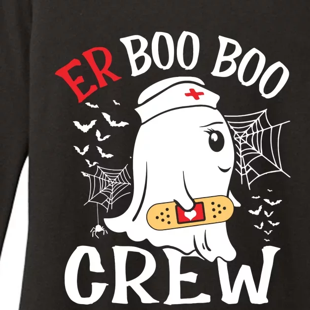 Halloween Er Costume Er Boo Boo Crew Nurse Ghost Nursing Womens CVC Long Sleeve Shirt