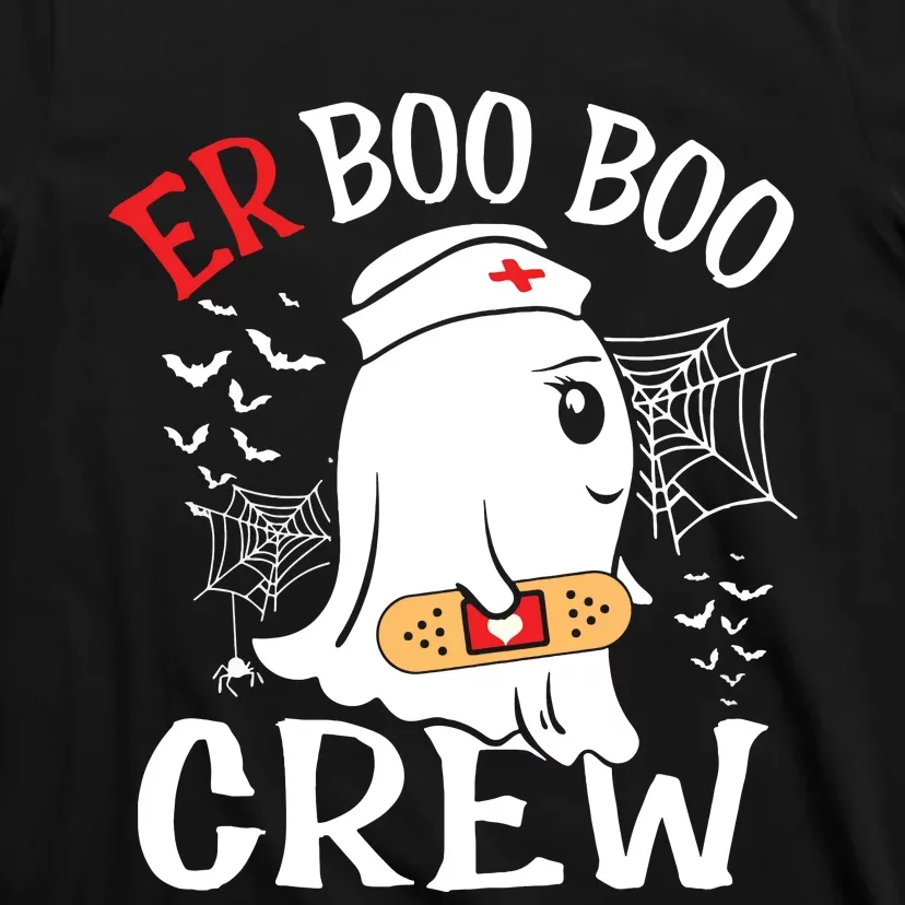 Halloween ER Costume ER Boo Boo Crew Nurse Ghost Nursing T-Shirt