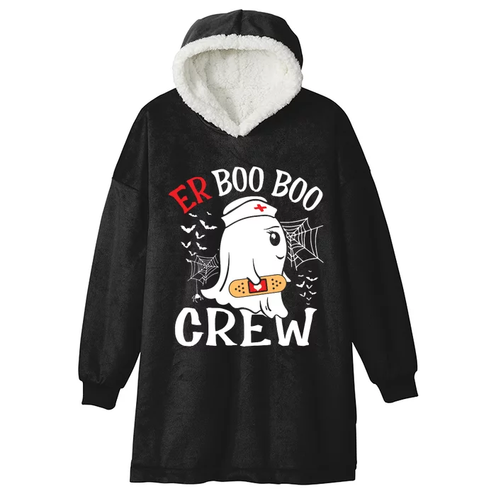 Halloween ER Costume ER Boo Boo Crew Nurse Ghost Nursing Hooded Wearable Blanket