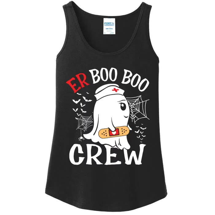 Halloween ER Costume ER Boo Boo Crew Nurse Ghost Nursing Ladies Essential Tank