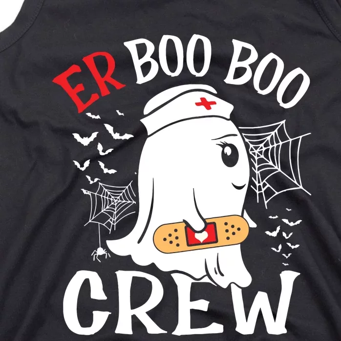 Halloween ER Costume ER Boo Boo Crew Nurse Ghost Nursing Tank Top