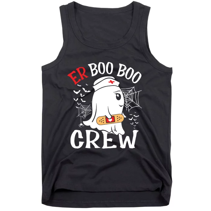 Halloween ER Costume ER Boo Boo Crew Nurse Ghost Nursing Tank Top