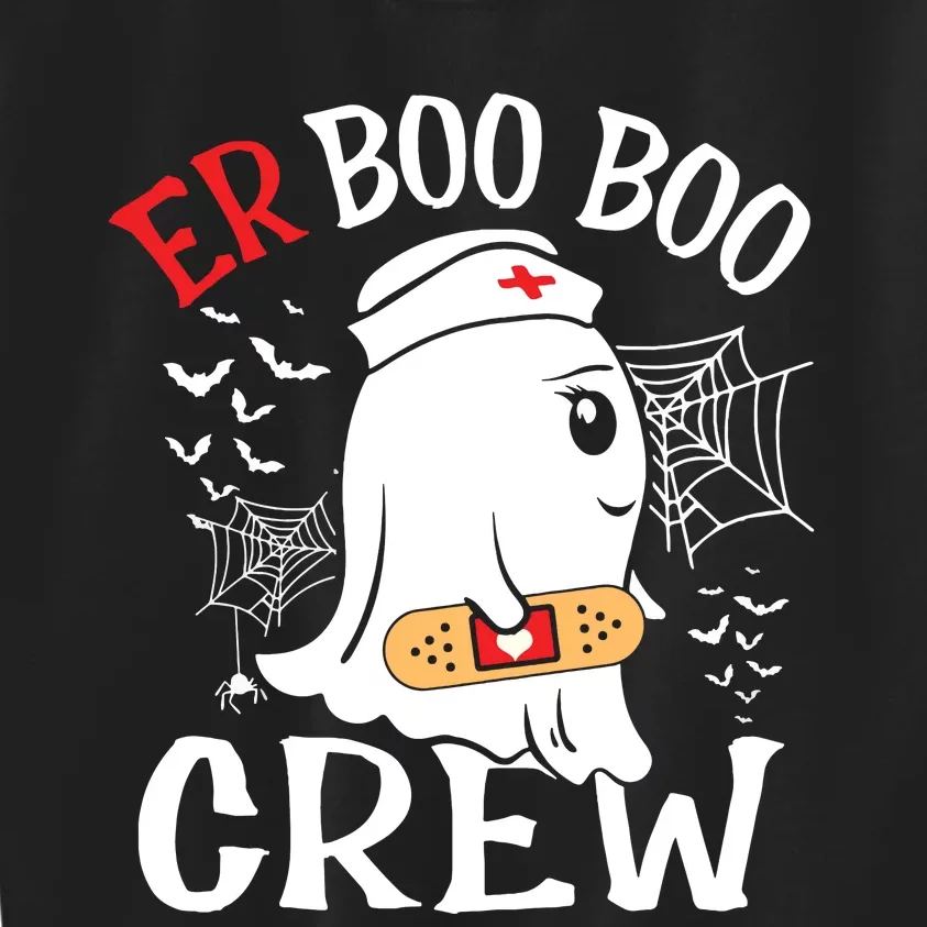 Halloween ER Costume ER Boo Boo Crew Nurse Ghost Nursing Kids Sweatshirt