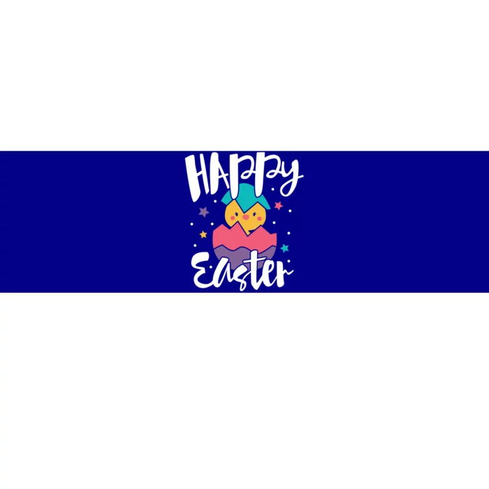 Happy Easter Chick Cute Yellow Chick Easter Holy Week Great Gift Bumper Sticker