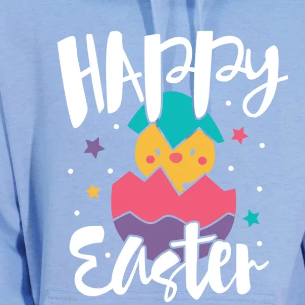 Happy Easter Chick Cute Yellow Chick Easter Holy Week Great Gift Unisex Surf Hoodie