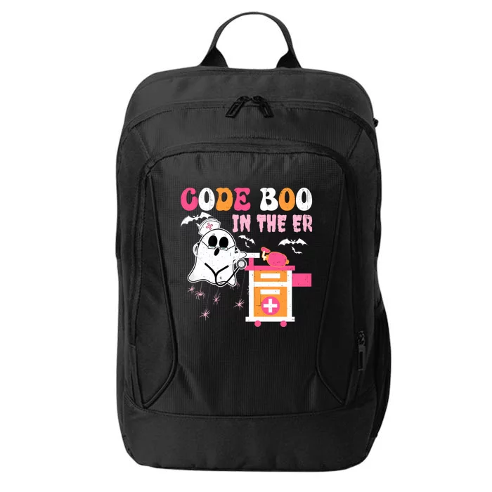 Halloween Er Costume Code Boo In The Er Nurse Crew Ghost City Backpack