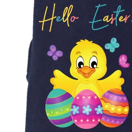 Hello Easter Cute Chick Holiday Doggie 3-End Fleece Hoodie