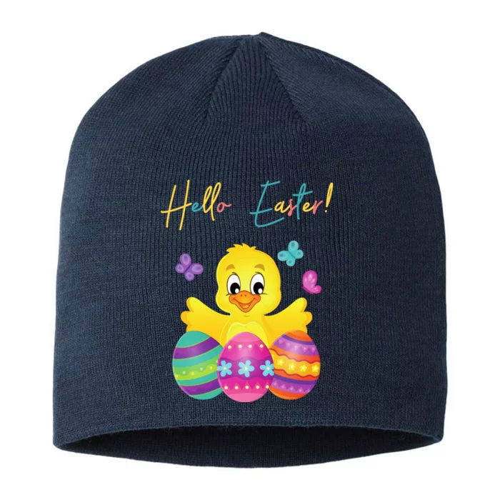 Hello Easter Cute Chick Holiday 8 1/2in Sustainable Knit Beanie