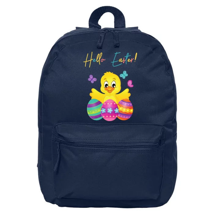 Hello Easter Cute Chick Holiday 16 in Basic Backpack