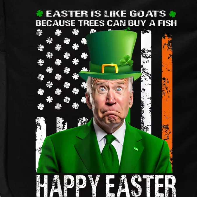 Happy Easter Confused Joe Biden St Patricks Day Impact Tech Backpack