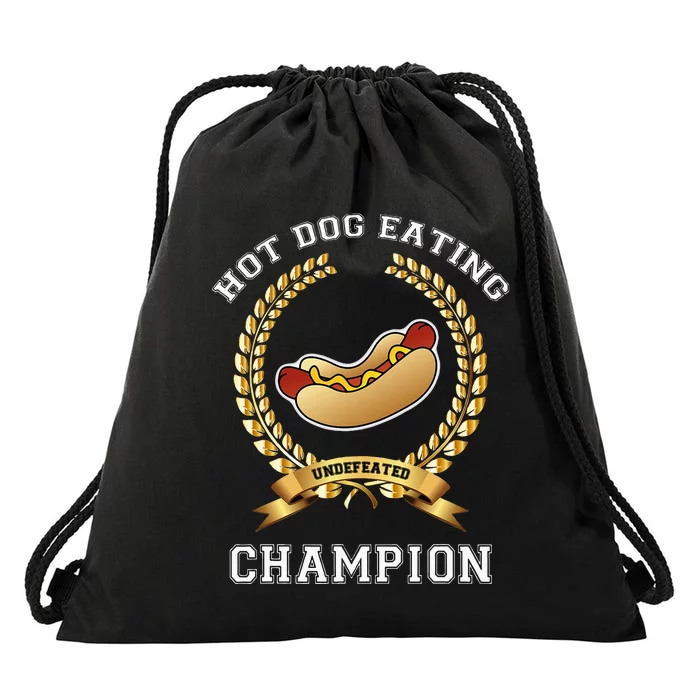 Hotdog Eating Contest Hot Dog Lover Gift Drawstring Bag