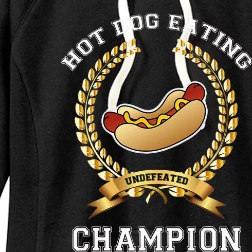 Hotdog Eating Contest Hot Dog Lover Gift Women's Fleece Hoodie