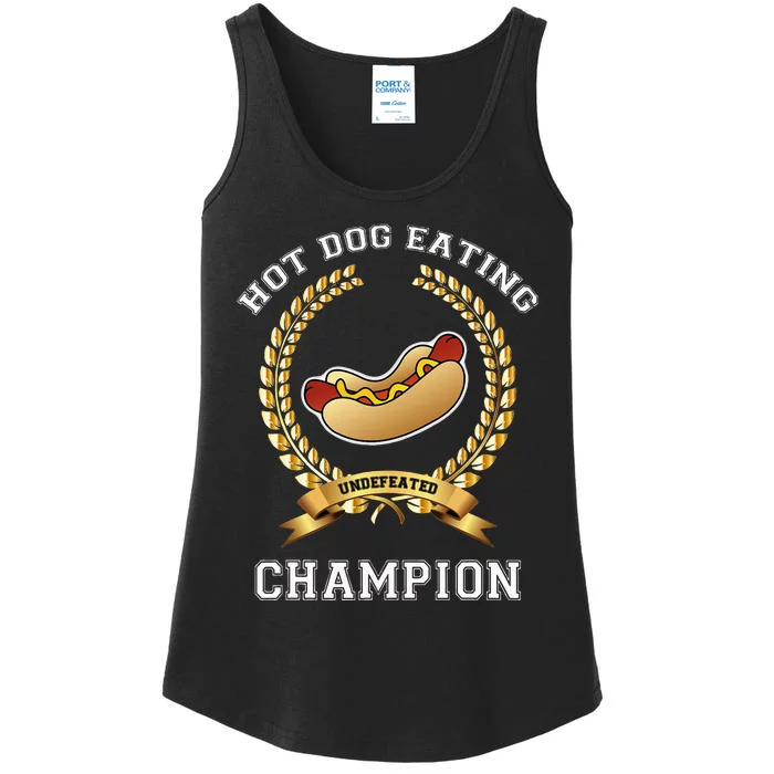 Hotdog Eating Contest Hot Dog Lover Gift Ladies Essential Tank