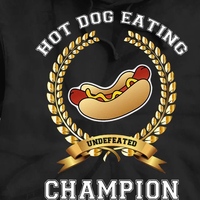 Hotdog Eating Contest Hot Dog Lover Gift Tie Dye Hoodie