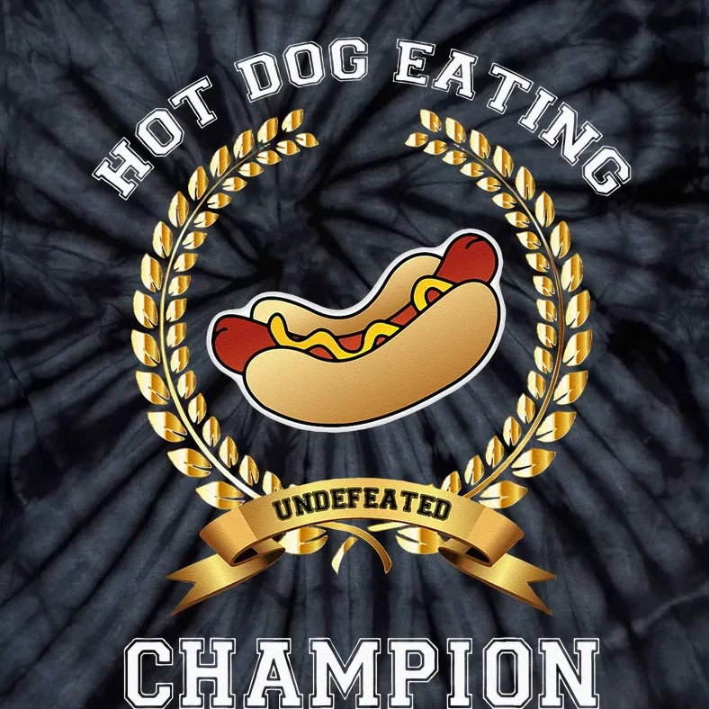 Hotdog Eating Contest Hot Dog Lover Gift Tie-Dye T-Shirt