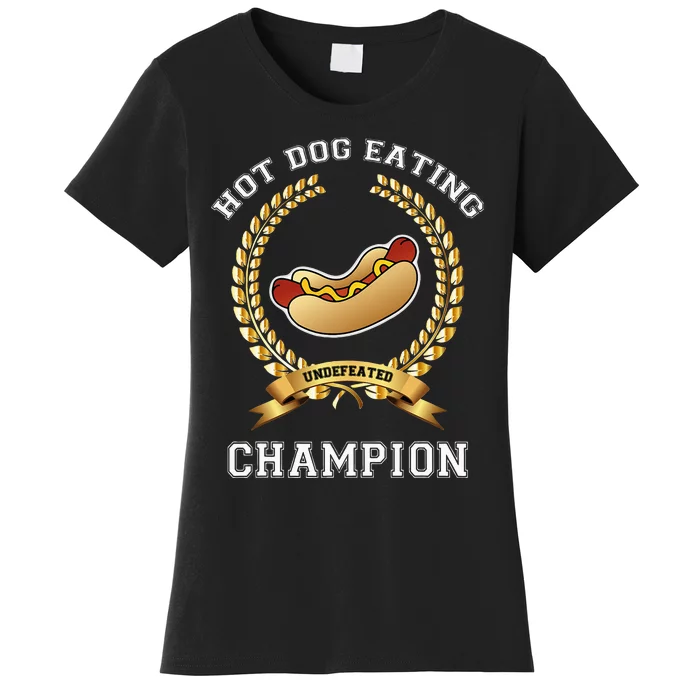 Hotdog Eating Contest Hot Dog Lover Gift Women's T-Shirt