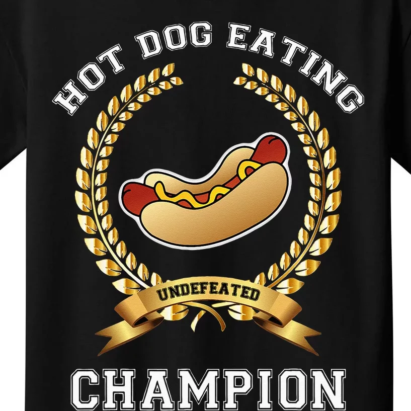 Hotdog Eating Contest Hot Dog Lover Gift Kids T-Shirt