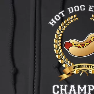 Hotdog Eating Contest Hot Dog Lover Gift Full Zip Hoodie