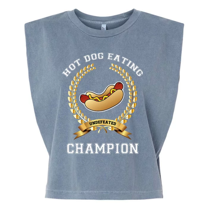 Hotdog Eating Contest Hot Dog Lover Gift Garment-Dyed Women's Muscle Tee