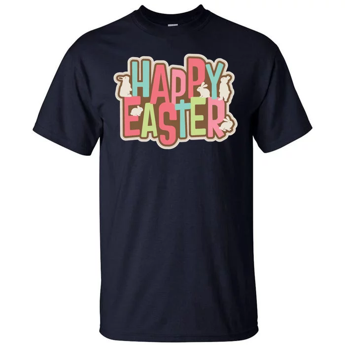 Happy Easter Colorful Bunny Tall T-Shirt