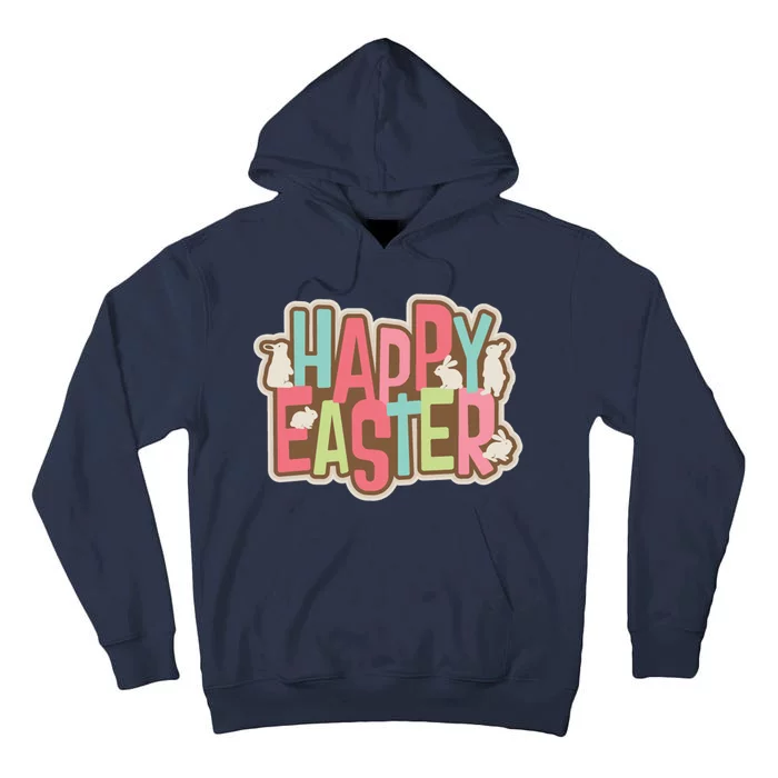 Happy Easter Colorful Bunny Tall Hoodie