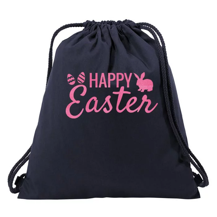 Happy Easter Cute Festive Holiday Drawstring Bag