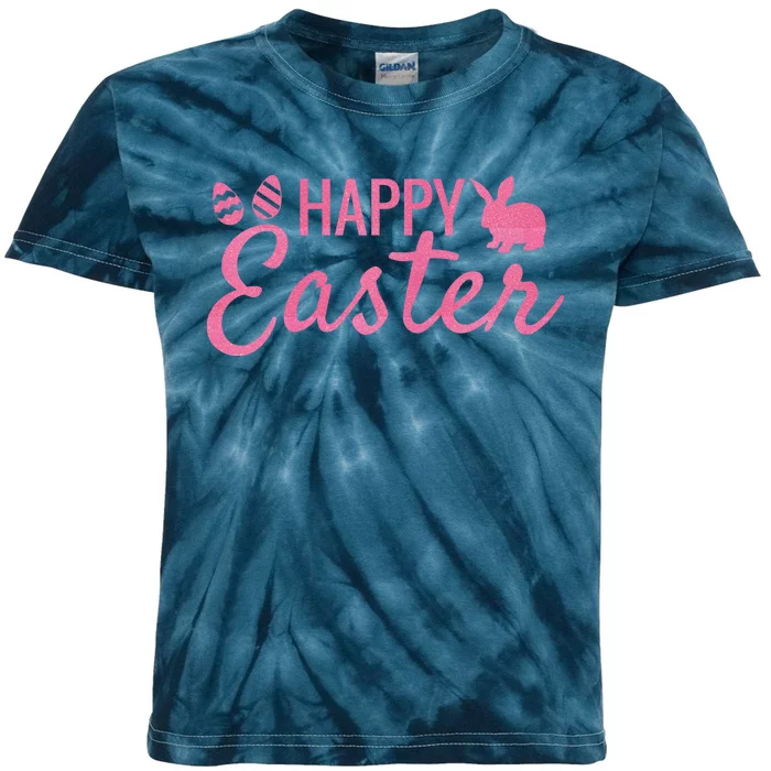 Happy Easter Cute Festive Holiday Kids Tie-Dye T-Shirt