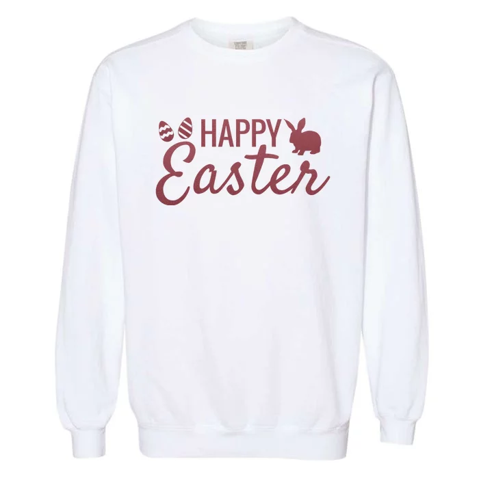 Happy Easter Cute Festive Holiday Garment-Dyed Sweatshirt