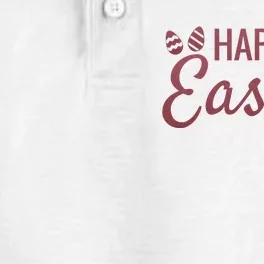 Happy Easter Cute Festive Holiday Dry Zone Grid Performance Polo