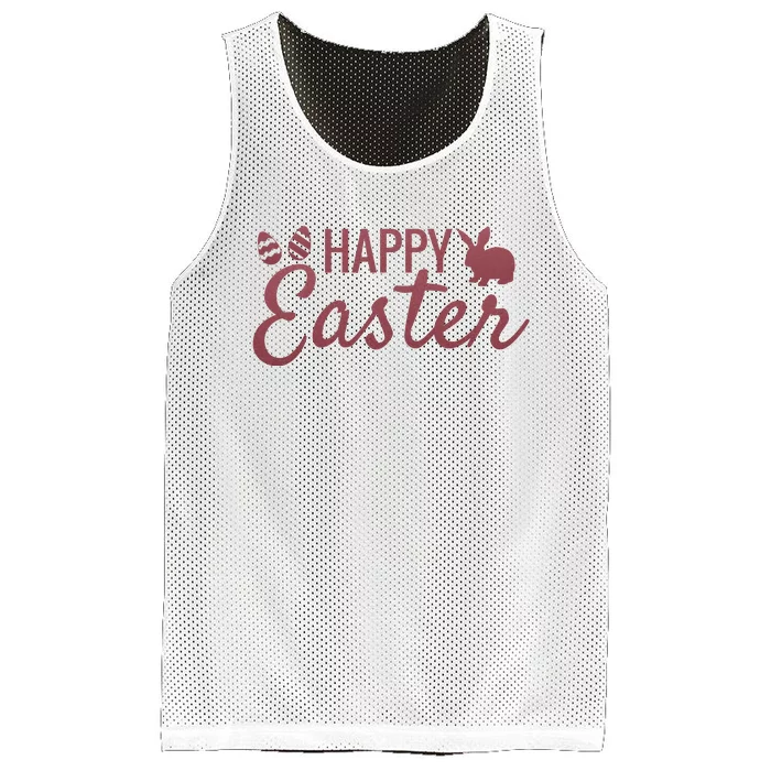 Happy Easter Cute Festive Holiday Mesh Reversible Basketball Jersey Tank