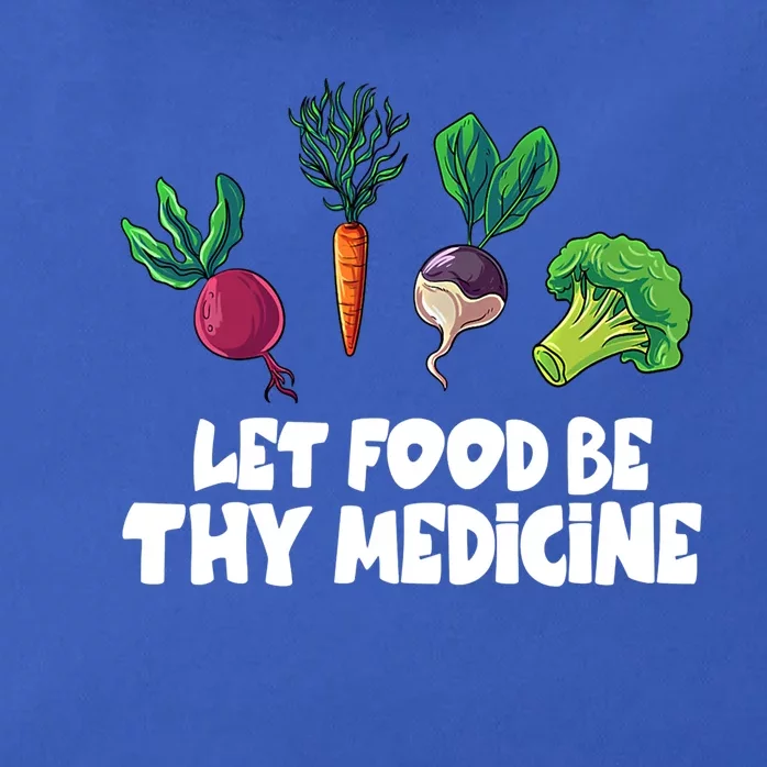 Healthy Eating Carrot Let Food Be Thy Medicine Gift Zip Tote Bag