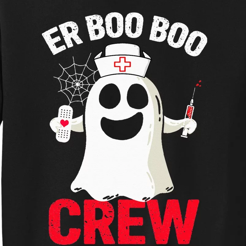 Halloween ER Costume  ER Boo Boo Crew Nurse Ghost Tall Sweatshirt