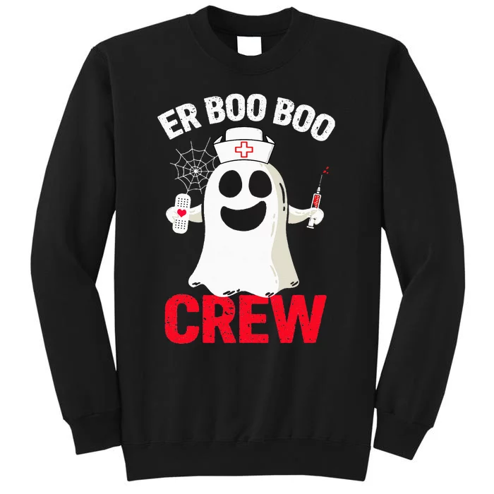 Halloween ER Costume  ER Boo Boo Crew Nurse Ghost Tall Sweatshirt