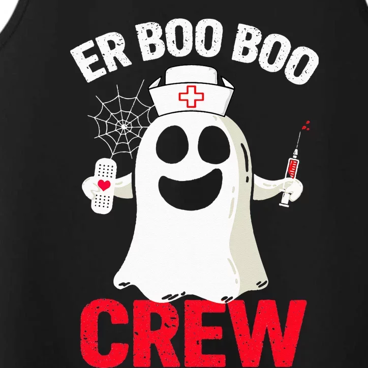 Halloween ER Costume  ER Boo Boo Crew Nurse Ghost Performance Tank