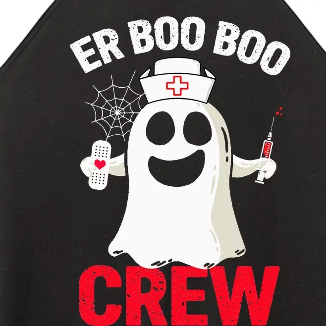 Halloween ER Costume  ER Boo Boo Crew Nurse Ghost Women’s Perfect Tri Rocker Tank