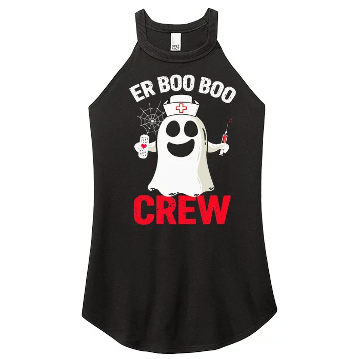 Halloween ER Costume  ER Boo Boo Crew Nurse Ghost Women’s Perfect Tri Rocker Tank