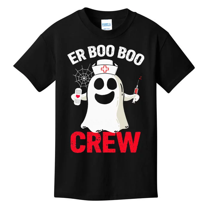 Halloween ER Costume  ER Boo Boo Crew Nurse Ghost Kids T-Shirt