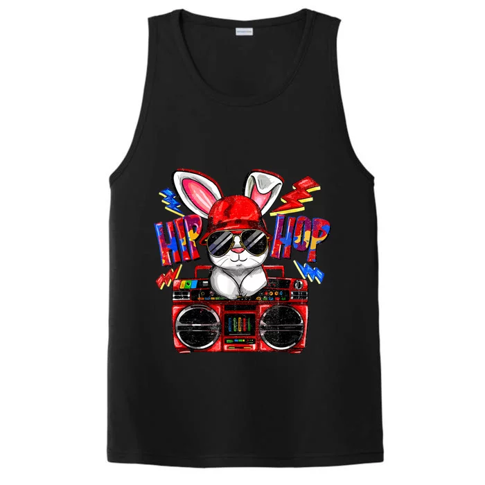 Happy Easter Cool Bunny Hip Hop Gift Baby Performance Tank