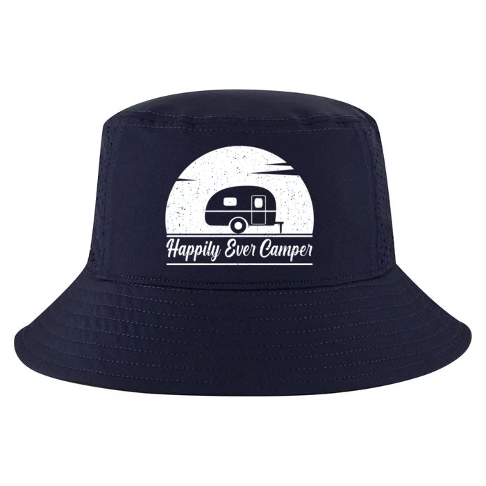 Happily Ever Camper Gift Living The Rv Life Gift Road Trip Gift Cool Comfort Performance Bucket Hat