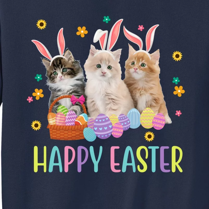 Happy Easter Cute Cat Lover Holiday Sweatshirt