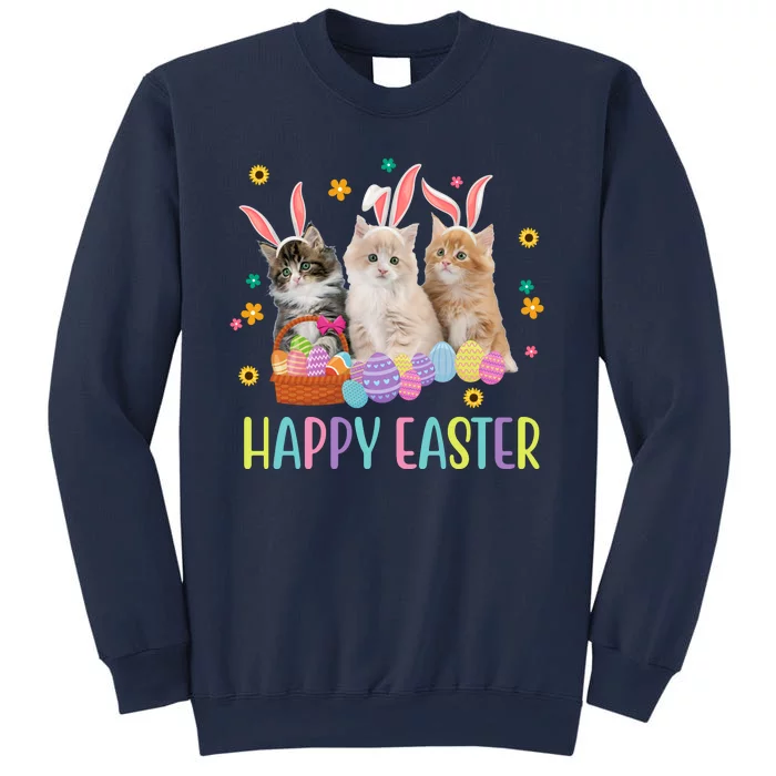 Happy Easter Cute Cat Lover Holiday Sweatshirt