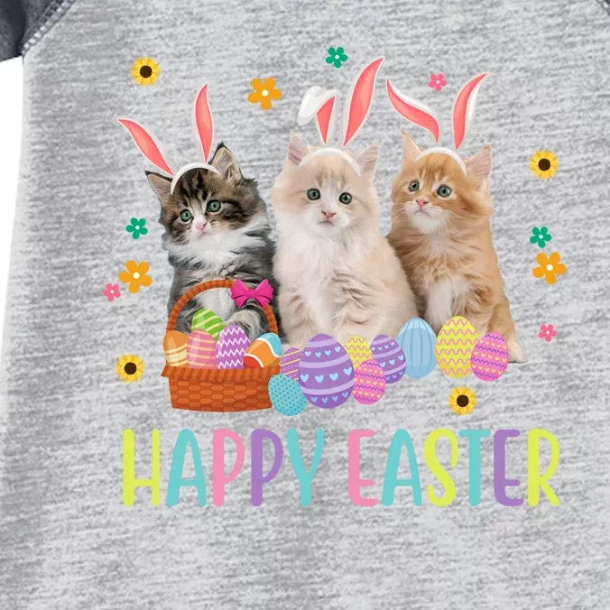 Happy Easter Cute Cat Lover Holiday Infant Baby Jersey Bodysuit