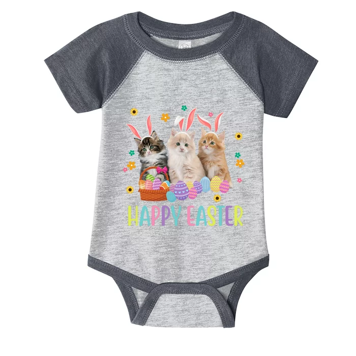 Happy Easter Cute Cat Lover Holiday Infant Baby Jersey Bodysuit