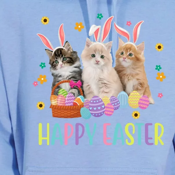 Happy Easter Cute Cat Lover Holiday Unisex Surf Hoodie