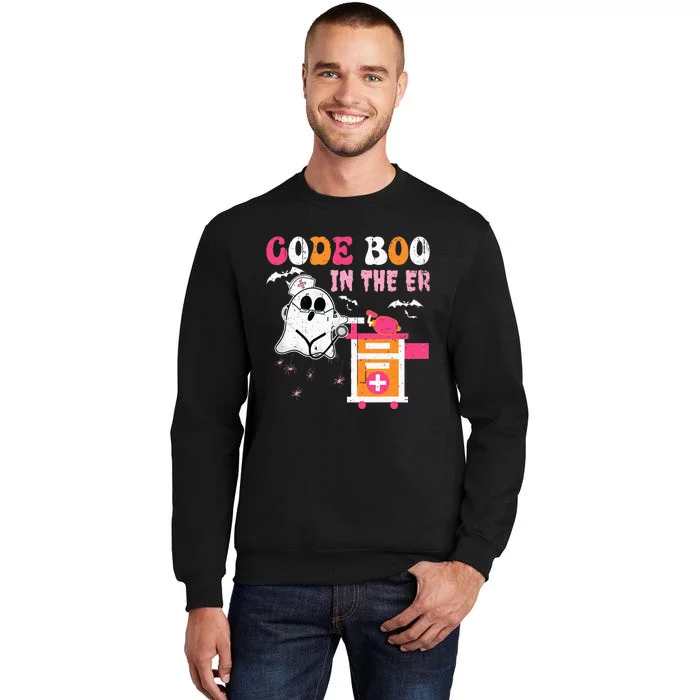 Halloween ER Costume ER Boo Boo Crew Nurse Ghost Nursing Sweatshirt