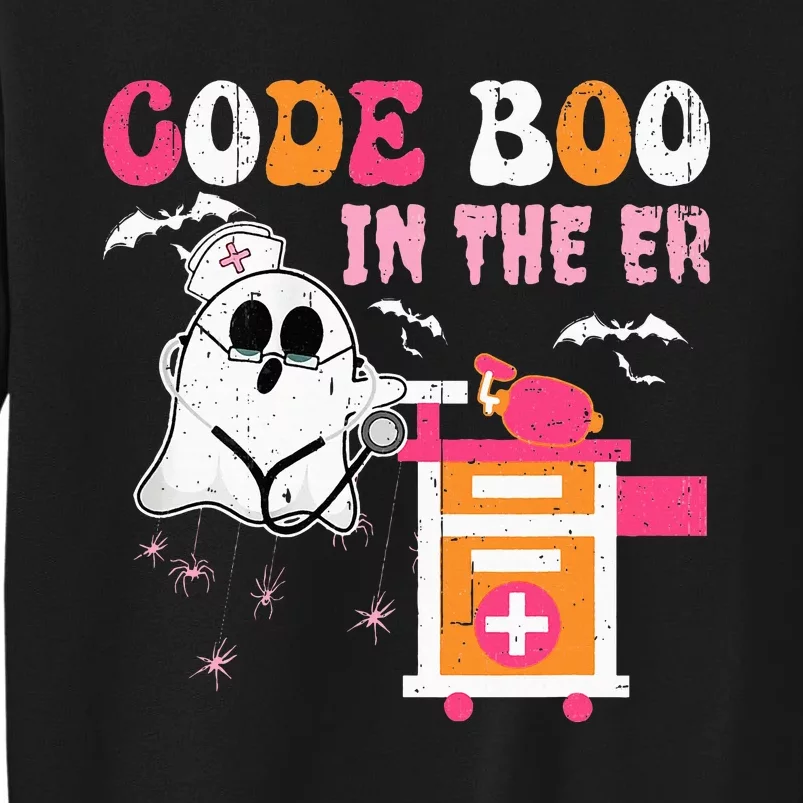 Halloween ER Costume ER Boo Boo Crew Nurse Ghost Nursing Sweatshirt