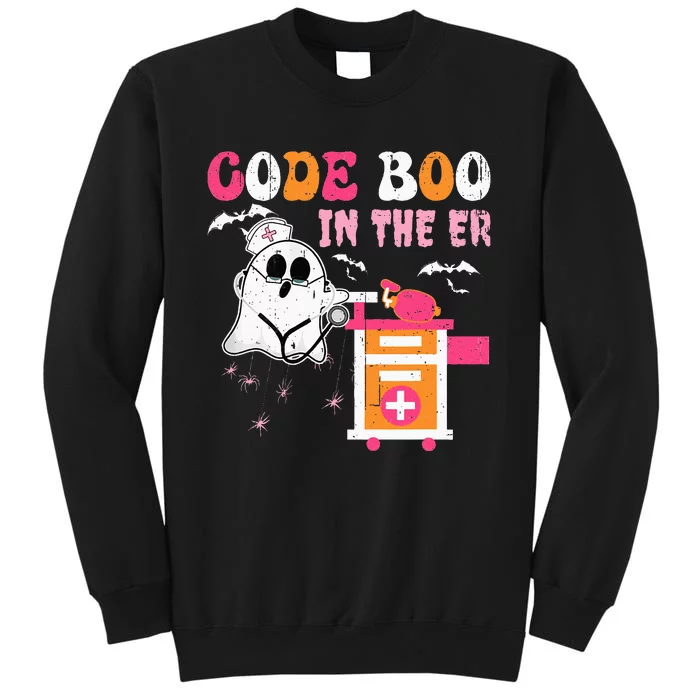 Halloween ER Costume ER Boo Boo Crew Nurse Ghost Nursing Sweatshirt