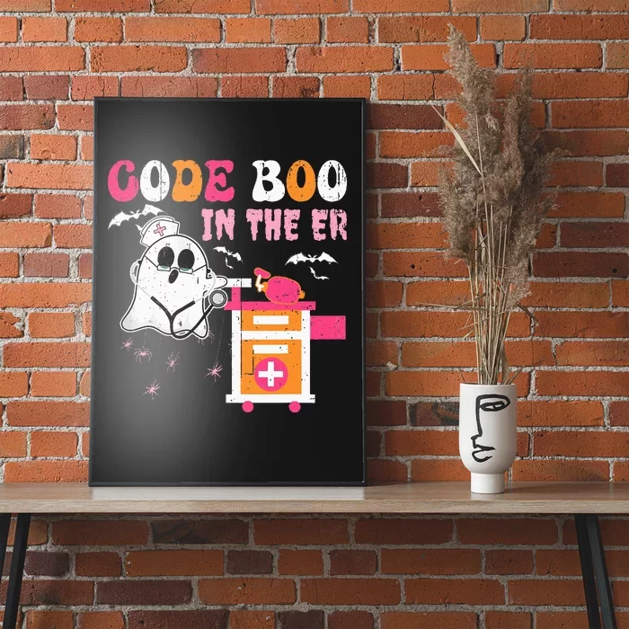 Halloween ER Costume ER Boo Boo Crew Nurse Ghost Nursing Poster