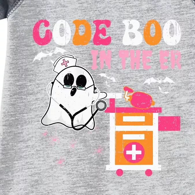 Halloween ER Costume ER Boo Boo Crew Nurse Ghost Nursing Infant Baby Jersey Bodysuit