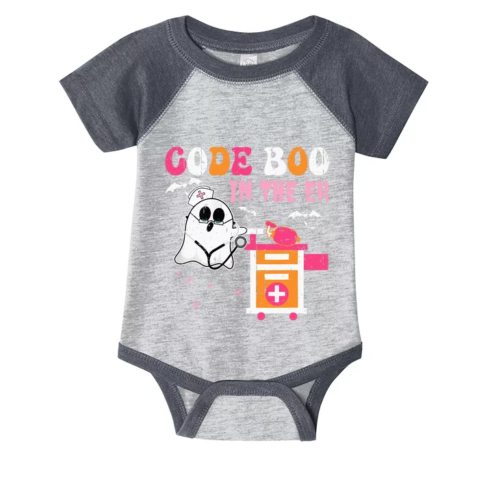 Halloween ER Costume ER Boo Boo Crew Nurse Ghost Nursing Infant Baby Jersey Bodysuit